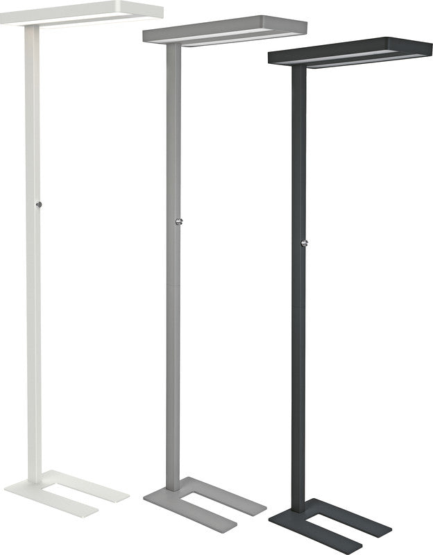 MAUL LED-Stehleuchte Javal – dimmbar – 4000 K – 13'060 lm 68 W – Silber, Aluminium