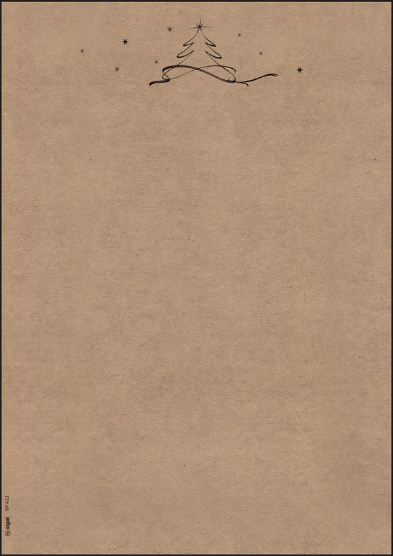 Sigel Motivpapier – A4, 100 g/m², mehrfarbig, Motiv Weihnachtsbaum – für Inkjet/Laser/Kopierer – 100 Blatt