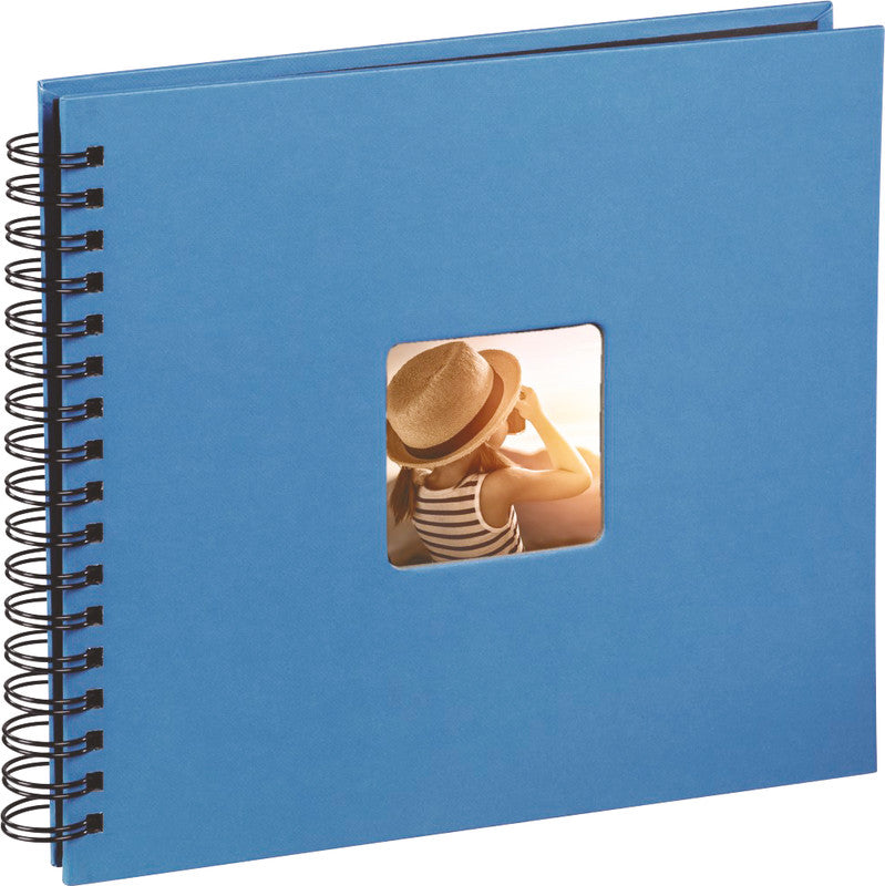 Hama Fotoalbum Wiro Fine Art – azur, mit Pergaminzwischenblättern, Papier, 240 × 170 mm