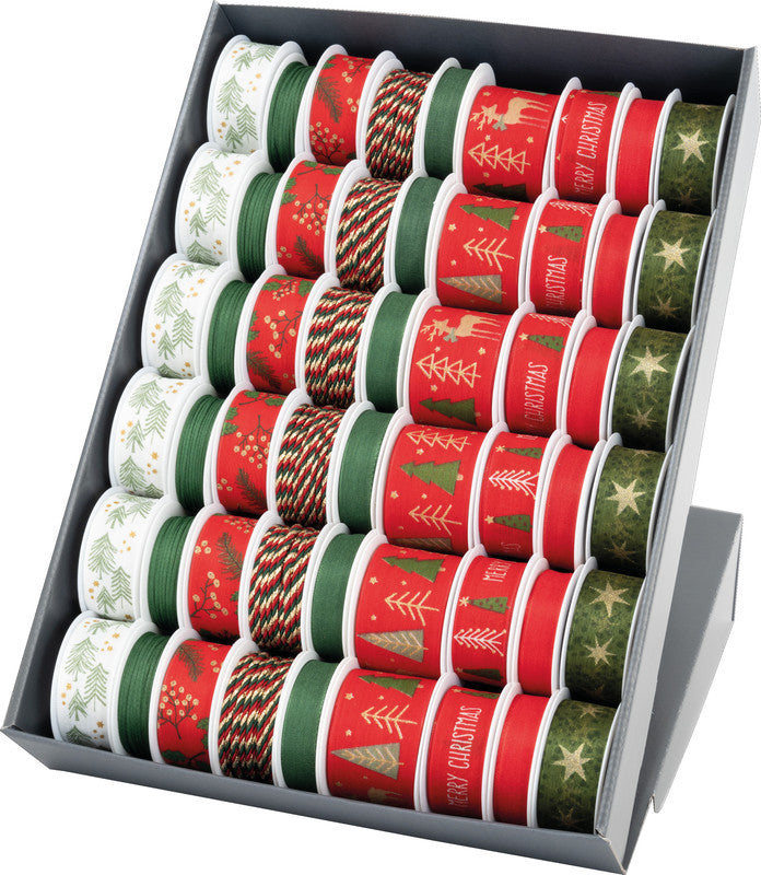 Goldina Geschenkband – Weihnachten – Seide, sortiert