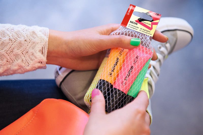 STABILO Textmarker Grün – Keilspitze, 2–5 mm