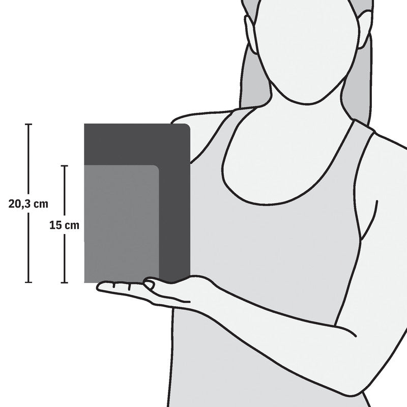 Sigel Notizbuch A5, liniert, Fadenheftung, Karton, 174 Seiten, perforiert, 80 g/m² – mehrfarbig