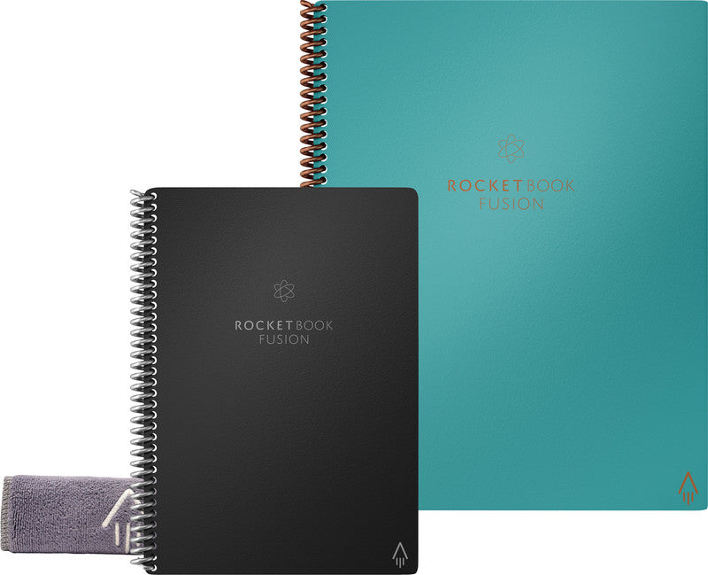 Rocketbook Spiralbuch, A5, Punktraster und liniert, 42 Seiten, 90 g/m² – türkis, für Rocketbook App