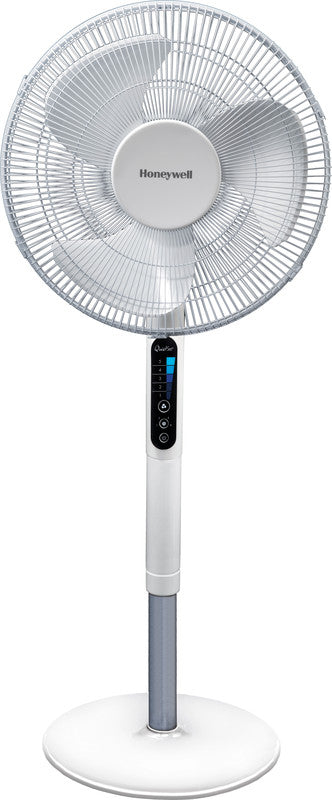 Honeywell QuietSet HSF-600WE4 Standventilator – 8 Stufen, Oszillation, mit Fernbedienung, Timer, höhenverstellbar