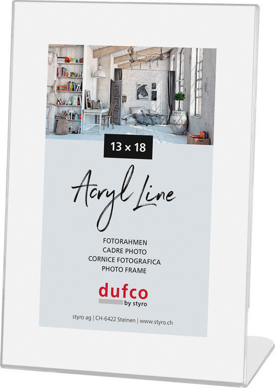 Dufco Bilderrahmen, Acryl, transparent, 13 × 18 cm, zum Aufstellen