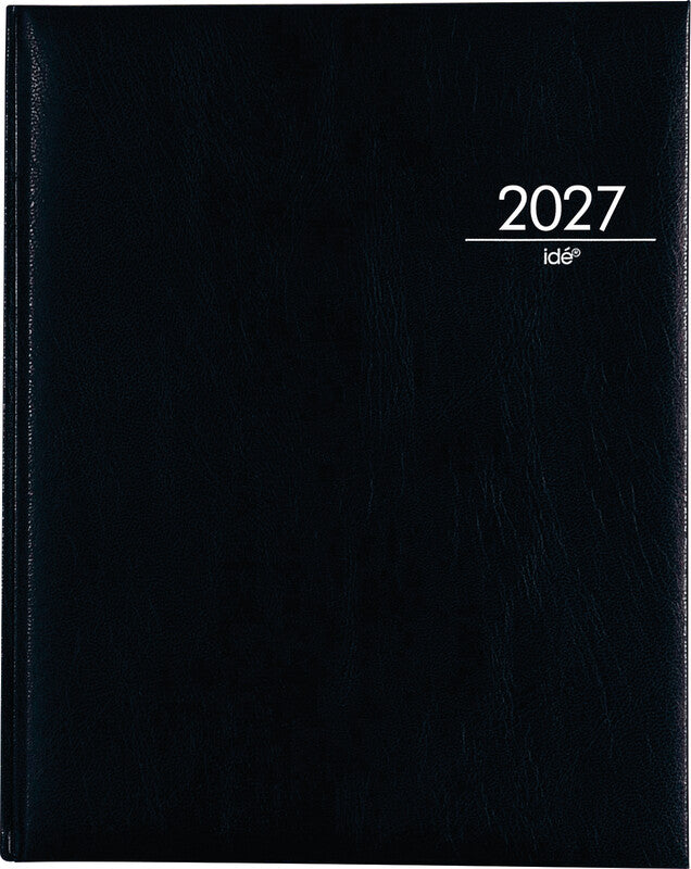 Simplex TM Manager Timer 52 Z Agenda – 1 Woche/2 Seiten, gebunden, 20,8 × 25,8 cm, Jan–Dez, schwarz