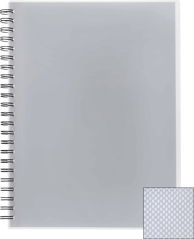 Kolma Sichtbuch – 20 Sichttaschen, A4, Spiralbindung, genarbt, antireflex, transparent, Kunststoff