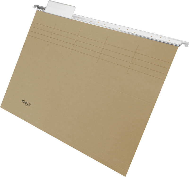 Biella Hängeordner für A4 – Karton, Grau, 320 × 250 mm, mit Vordruck