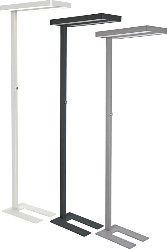 MAUL LED-Stehleuchte Juvis – Bewegungssensor, dimmbar – 4000 K – 13'060 lm 68 W – Silber Aluminium
