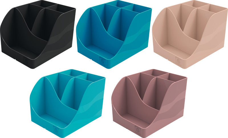 Exacompta Multiköcher – 5 Fächer, rosa, Kunststoff, B 109 × H 119 × T 155 mm