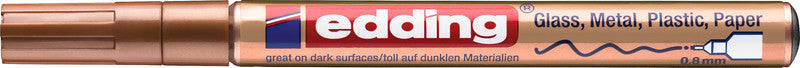 Edding Permanentmarker – für dunkles Papier, kupfer metallic