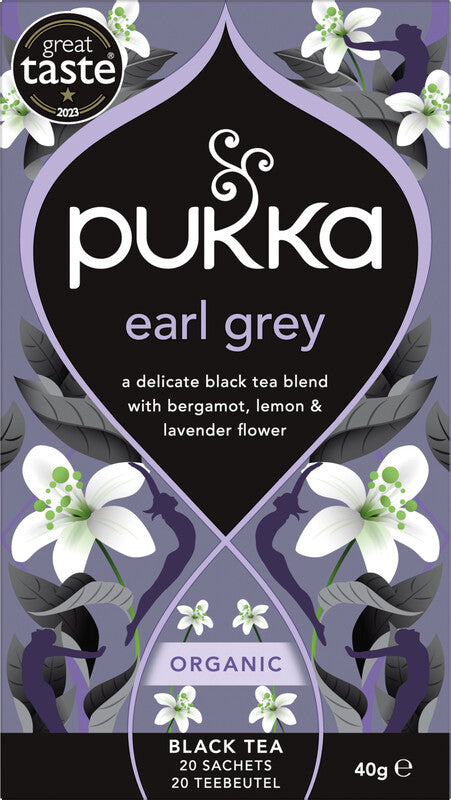 Pukka Earl Grey – Teebeutel, Bio-Schwarztee – 20 Beutel