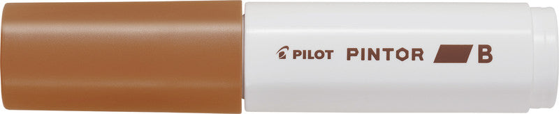 Pilot Pigment-Marker Pintor – Keilspitze 8 mm – Braun – Für dunkle Oberflächen geeignet