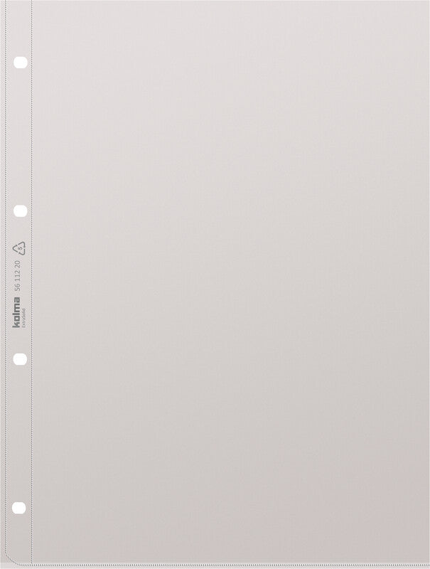 Kolma Sichtmappe A4 – transparent, Kunststoff, glänzend, 140 µm, 100er-Pack