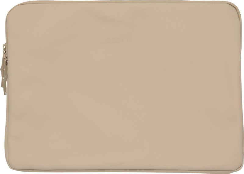 Beckmann Street Notebook-Schutzhülle – für Notebooks bis 14", wasserabweisend, recyceltes PET (rPET), beige