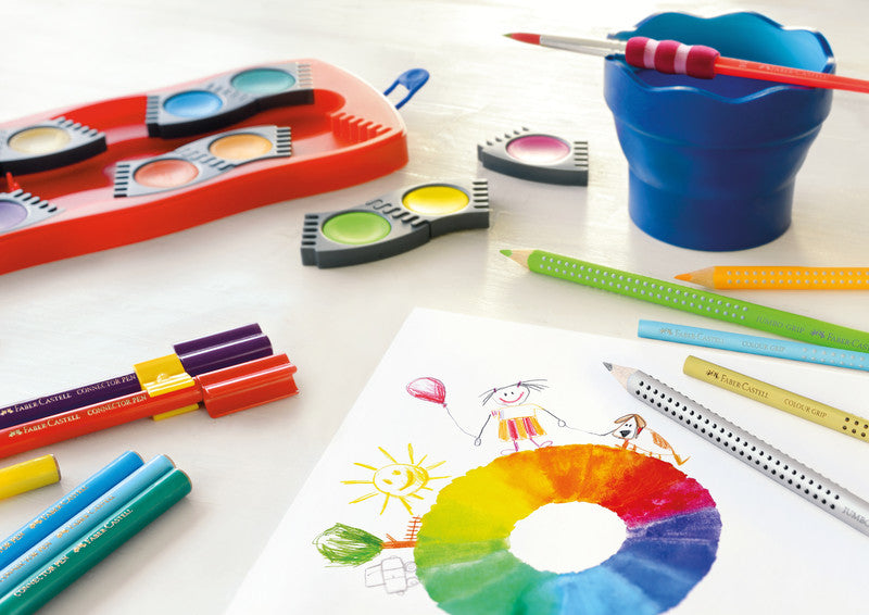 Faber-Castell Deckfarbkasten – 12 Farben, inkl. Deckweiss