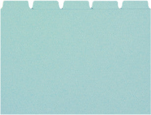 Biella Karteikarte A6 quer, blanko, blau, 450 g/m², Karteikarton – 25 Stück