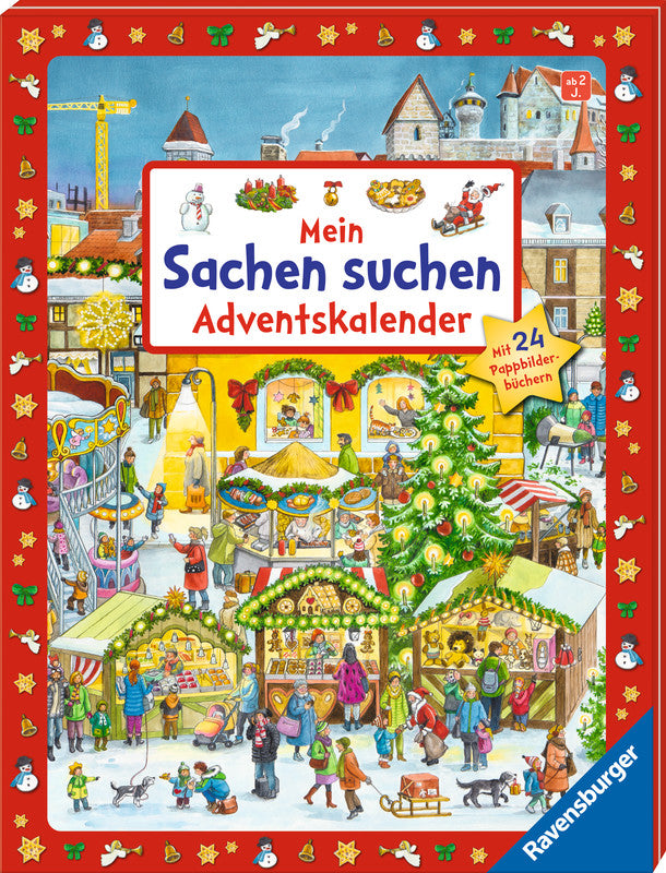 Ravensburger Weihnachts-Adventskalender, Karton, sortiert, 44 × 33,5 cm – FSC, eco:plus
