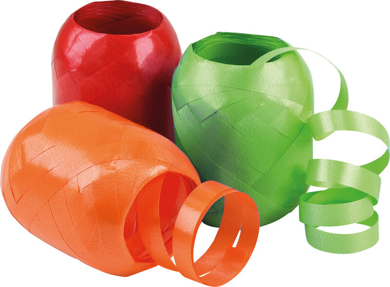 Präsent Geschenkband Eiknäuel – America – 10 mm × 30 m, Kunststoff, sortiert