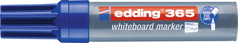 Edding Whiteboard-Marker 365 – Keilspitze 1-5 mm – Blau – trocken abwischbar
