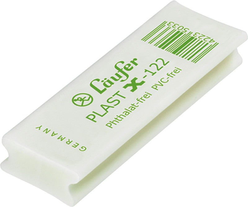 Läufer Radierer – für Bleistifte und Farbstifte – 65 × 12 × 21 mm – Kautschuk – weiss – 2er-Pack