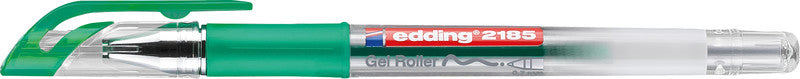 Edding Cristall Jelly 2185 Gelschreiber, Kappe – Grün, Spitze 0,7 mm, dokumentenecht, 1 Stk.