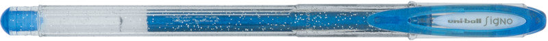 Uni-Ball Signo Sparkling Gelschreiber – blau, 0,7 mm, für dunkles Papier, Kappe