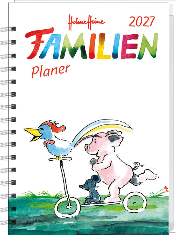 Heye Helme Heine Agenda – 1 Woche/2 Seiten, Spiralbindung, A5, 2027, Mehrfarbig, FSC