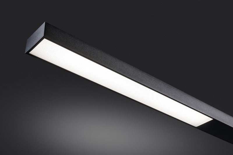 Hansa Beryll Stehleuchte – 4200 K Neutralweiss, 3970 lm, 50 W, Schwarz, 180 cm