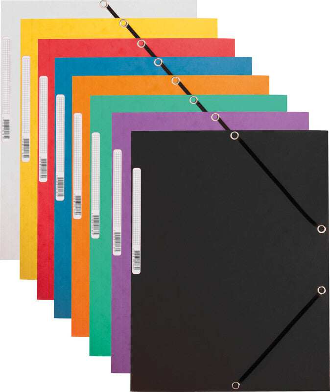 Q-CONNECT Sammelmappe für A4, Karton, violett, mit Gummizug