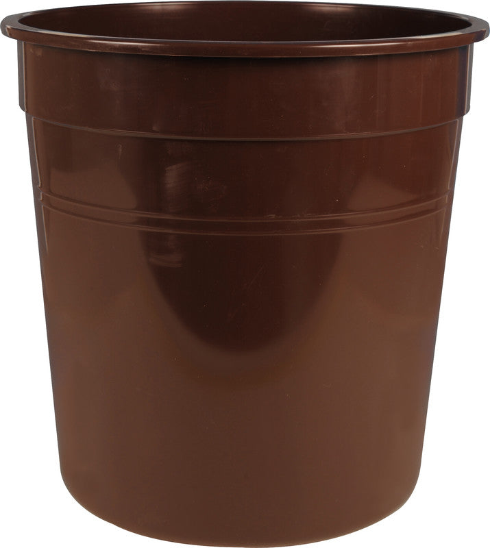 Hansa Papierkorb – 28 l – Kunststoff, Braun – Ø 365 × H 380 mm