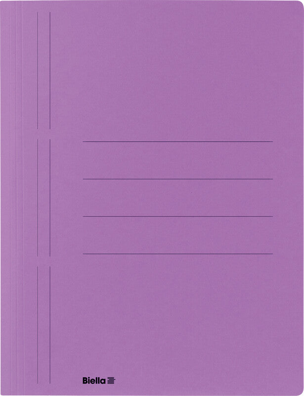 Biella Schnellhefter Recycolor – A4, Karton, Lila, Beschriftungslinien, 280 g/m²