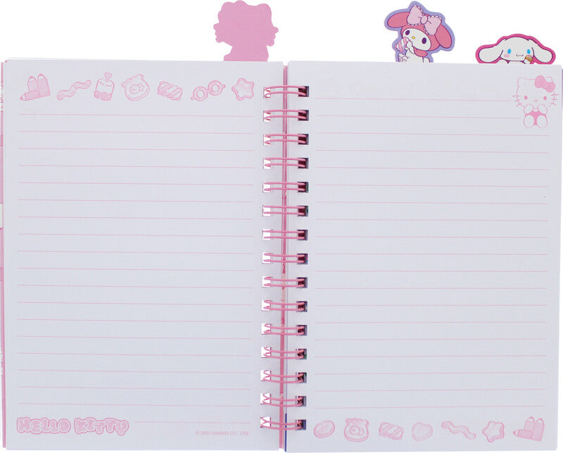 Kitty sweets Spiralbuch – A5 – Liniert – 192 Seiten – Doppelspirale, 3 Trennseiten, Mehrfarbig
