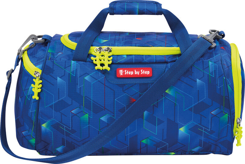 Step by Step Sporttasche – 13 l, Motiv Police Truck Charly, mit Schultergurt, wasserabweisend, 38 × 20 × 23 cm