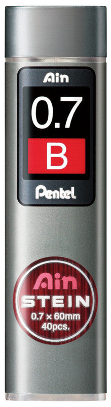Pentel Bleistiftminen – Graphit, 0,7 mm, B, 40 Stk.