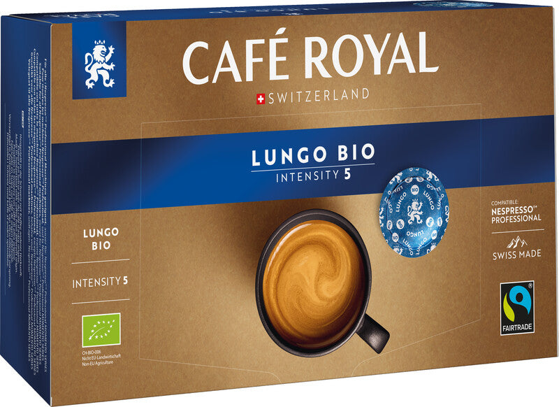 Café Royal Lungo Kaffeepads – für Nespresso Professional – Intensität 5 – Bio – 50 Pads