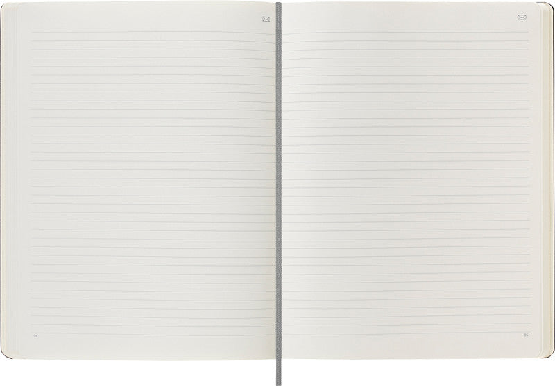 Moleskine Notizbuch, Leimbindung, Hardcover, 144 Seiten, 100 g/m² – schwarz, für Moleskine Notes App