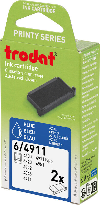 Trodat Ersatzkissen – für 4800, 4820, 4822 + weitere, Kunststoff, Blau