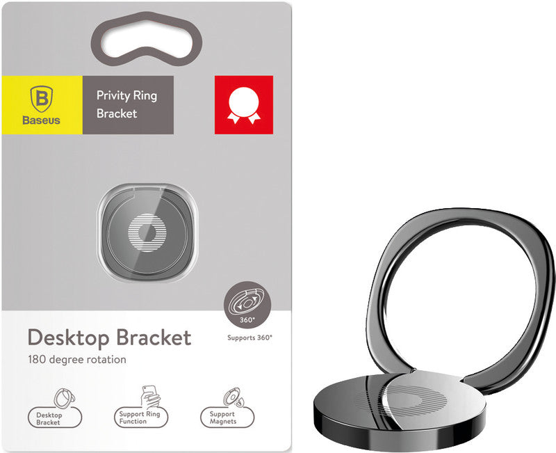 Baseus Privity Ringhalterung – Ø 30 mm, Zink, Schwarz