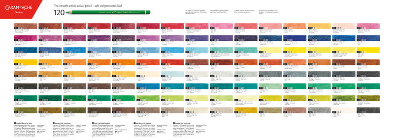 Caran d-Ache Caran d'Ache Buntstifte Pablo – 18 Farben, im Metalletui, Ø 3,8 mm, FSC