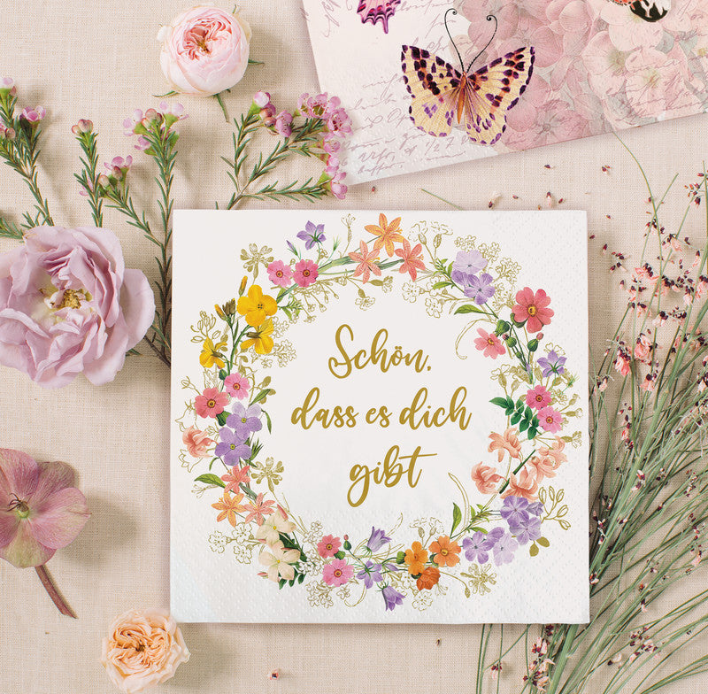 Atelier Servietten Sophies Garden – 33 × 33 cm – 3-lagig, Tissue – 20 Stk.