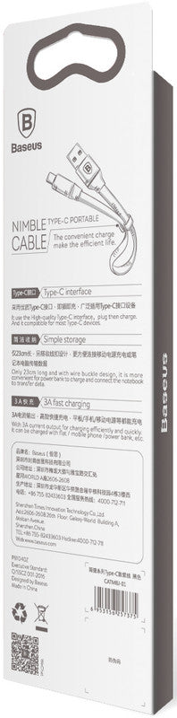 Baseus USB-Kabel, USB-C, 0,23 m, USB 2.0
