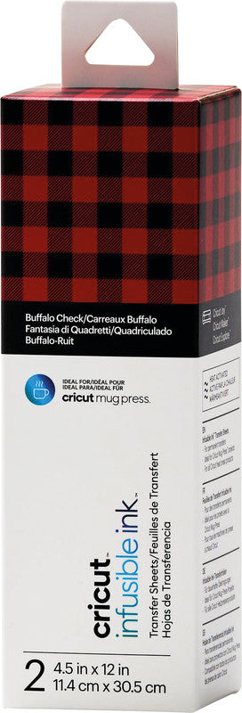 Cricut Aufbügelfolie Selbstklebend – Buffalo Check – 13,9 × 121,9 cm – für JOY Schneideplotter