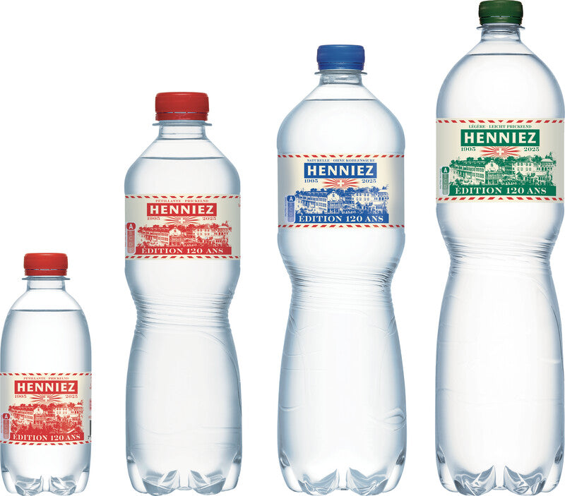 Henniez Mineralwasser PET – 1 l, recyclingfähig