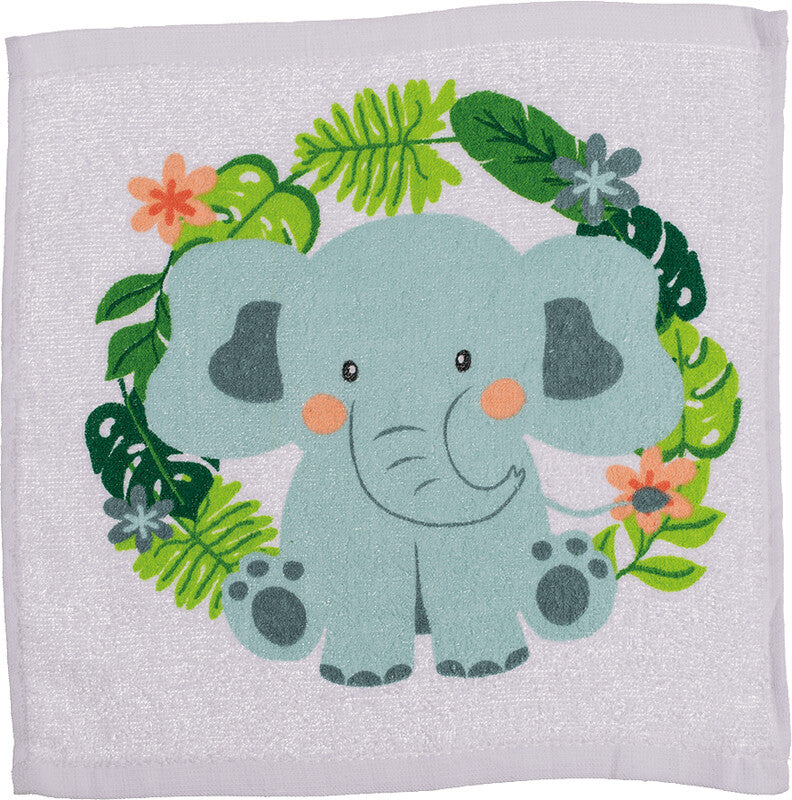 Out oft the blue OUT OF THE BLUE Seiftuch/Waschlappen Safari – 30 × 30 cm, Mehrfarbig, Baumwolle