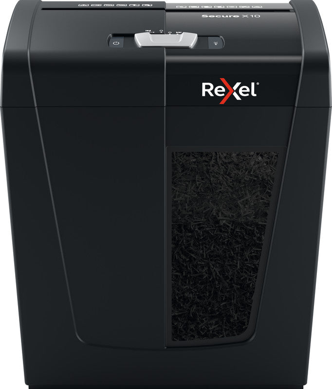 Rexel Aktenvernichter, DIN P-4, Partikelschnitt 4 × 40 mm, 10 Blatt, 18 l, A4