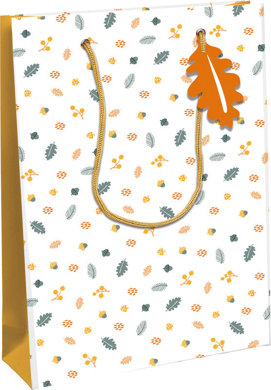 Clairefontaine Tragetasche – Fox – gedrehte Kordel, Ösen und Anhänger, Papier – 265 × 330 × 140 mm – 1 Stk.
