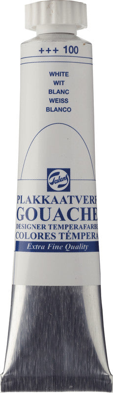 Talens Gouache – Set – 8 Farben, 8 × 20 ml, inklusive Deckweiss