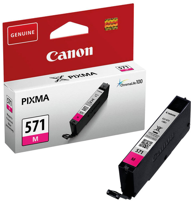 Canon Tintenpatrone CLI-571 M, magenta, 345 Seiten