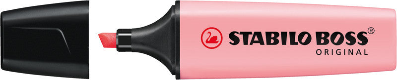 STABILO BOSS Original Textmarker Set 8 Farben Pastell – Keilspitze, 2–5 mm